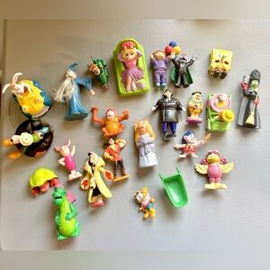 Lot Of 22 Collectable McDonald Happy Meal Toys Disney Sesame Street Cartoons 80s